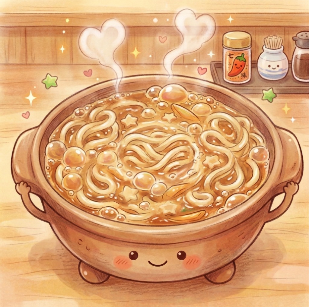 AIが描いた味噌煮込みうどん